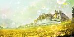  absurdres architecture blue_sky castle commentary_request day fortress grass highres kurasuta landscape no_humans original outdoors palace scenery sky vanishing_point 