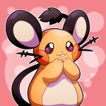  ambiguous_gender black_body black_fur dedenne erroremma feral fur invalid_tag mammal nintendo orange_body orange_fur pok&eacute;mon pok&eacute;mon_(species) rodent smile solo video_games whiskers yellow_body yellow_fur 