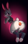  absurd_res anal anal_penetration anthro buttplug clothed clothing disney female hi_res judy_hopps partially_clothed penetration plug_(sex_toy) sex_toy solo torou zootopia 