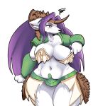  anonymous_artist anthro big_breasts breasts female humanoid mana_(series) sierra_(mana) solo square_enix thick_thighs video_games 