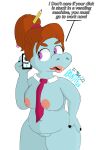  anthro big_breasts breasts brotha&#039;s common_hippopotamus female grace_(human_resources) hair hi_res hippopotamid mammal necktie ponytail simple_background slightly_chubby solo speech_bubble 