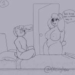  bedroom blush breasts duo female hi_res incest_(lore) male male/female mammal mother mother_and_child mother_and_son parent parent_and_child son surprise ursid wide_hips 
