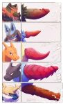  animal_genitalia animal_penis anthro balls big_penis blue_eyes bodily_fluids canine_penis cetacean_penis charizard cum cumshot ejaculation erection feral genital_fluids genital_slit genitals glans group hi_res humanoid_genitalia humanoid_penis incineroar knot koyo_draka lucario male mega_charizard mega_charizard_x mega_evolution nintendo orgasm penis penis_lineup pok&eacute;mon pok&eacute;mon_(species) red_eyes ribbed_penis samurott simple_background slit smile tapering_penis vein veiny_penis video_games white_background 