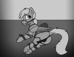  animal_genitalia animal_penis anus ball_gag balls bdsm bondage bound cutie_mark cutting_chipset dock equid equine equine_penis feral folded_wings gag genitals looking_back male mammal monochrome my_little_pony pegasus penis raised_tail solo warskunk_(artist) wings 