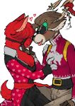  &lt;3 2022 anthro brown_body brown_fur camelid capreoline cervid christmas clothing digital_media_(artwork) dolph_(fortnite) duo epic_games fortnite fur hair heartbreaker_(fortnite) holidays llama low_res male male/male mammal open_mouth peach- red_body red_fur reindeer simple_background smile valentine&#039;s_day video_games 