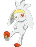  alpha_channel ambiguous_gender anthro floppy_ears gilandes hi_res lagomorph leporid mammal nintendo nude one_eye_closed pawpads pok&eacute;mon pok&eacute;mon_(species) rabbit raboot red_eyes solo video_games 