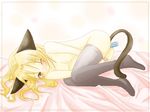  anal animal_ears ass blonde_hair blush breasts cat_ears cat_tail dildo double_penetration edoko edward_elric female full_body fullmetal_alchemist genderswap legwear long_hair masturbation naked_thighhighs nude pussy_juice solo stockings tail thigh_highs thighhighs toy toys vaginal wink 