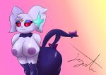 2022 absurd_res anthro areola bedroom_eyes bent_forward bent_over big_breasts big_butt breasts butt dark_areola digital_media_(artwork) eeveelution espeon eyeshadow female fur fusion gazaster gloves_(marking) gradient_background half-closed_eyes hands_on_thighs head_tuft hi_res leaning leaning_forward looking_at_viewer makeup mammal markings narrowed_eyes nintendo nipples no_pupils nude pok&eacute;mon pok&eacute;mon_(species) pok&eacute;mon_fusion presenting presenting_breasts purple_body purple_skin red_eyes red_sclera seductive shinx simple_background smile solo standing thick_thighs tuft video_games wide_hips 