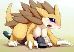  anthro blush breasts claws female hair human male male/female mammal nintendo nipples nude pok&eacute;mon pok&eacute;mon_(species) ryu_masakaze sandslash sex video_games 