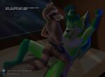  anal anthro balls bed canid canine dragon duo fox furniture genitals guardians_of_the_galaxy kairoo male male/male mammal marvel penis procyonid raccoon riding rocket_raccoon rocketraccoon_(artist) space 