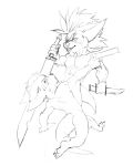  2018 3_toes 4_fingers abs action_pose anthro anthro_on_anthro biceps big_abs bitter_(bristol) black_and_white bristol chua claws deltoids digital_media_(artwork) dual_wielding dual_wielding_melee_weapons duo ear_tuft fan_character feet fingers full-length_portrait grin gun head_tuft holding_gun holding_knife holding_melee_weapon holding_object holding_sword holding_weapon humanoid_hands knife looking_at_viewer looking_away looking_back male male/male male_anthro mammal mane melee_weapon midair mohawk monochrome muscular muscular_anthro muscular_male navel nude_anthro nude_male open_mouth open_smile pecs plantigrade portrait pose pseudo_hair pseudo_mane ranged_weapon rodent short short_anthro short_male simple_background sketch smile sword toes tuft walking weapon white_background wildstar 