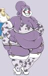  anthro armwear clothing clown duo female garter_straps gengar hi_res high_heels human leggings legwear lucky_(mcnasty) makeup male male/female mammal mcnasty nintendo overweight pok&eacute;mon pok&eacute;mon_(species) thick_thighs video_games wide_hips 