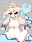  absurd_res anthro breasts collar cute_fangs fak&eacute;mon fan_character fangs female genitals hi_res hybrid jirachi legendary_pok&eacute;mon milotic nintendo nipples nude pok&eacute;mon pok&eacute;mon_(species) pokefusion pukemilked pussy smile solo sparkles spiked_collar spikes video_games 