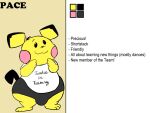  anthro blastoiseanimator bulge happy head_tuft hi_res male model_sheet nintendo pace_(blastoiseanimator) pichu pink_cheeks pok&eacute;mon pok&eacute;mon_(species) short_stack solo standing thick_thighs tuft video_games wide_hips yellow_body 