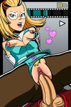  31indm4ster breasts clothed_sex glasses heart hearts highres nipples penis pubic_hair pussy sex smile uncensored viewtiful_joe 
