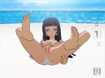  3d_custom_girl beach hentai hyuuga_hinata naruto spread thong 