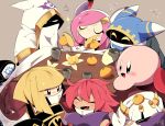  beverage blush clothed clothing flamberge_(kirby) food francisca_(kirby) fruit group humanoid hyness_(kirby) kirby kirby_(series) magolor nintendo open_mouth open_smile smile susie_(kirby) suzuyuki_cafe taranza video_games waddling_head zan_partizanne_(kirby) 