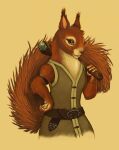  belt clothed clothing eurasian_red_squirrel female mammal muscular redwall rodent sciurid skyelar solo songbreeze_swifteye tree_squirrel 