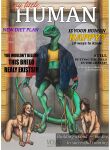  absurd_res anthro clothed clothing collar dinosaur dromaeosaurid female group hi_res human human_pet humor joke magazine male mammal molvno nude poster reptile scalie text theropod velociraptor what 