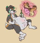  abdominal_bulge alcohol anthro beer belly belly_expansion beverage canid canine drunk duo expansion inflation internal male mammal organs silly stomach substance_intoxication vore xray_view zanky zankytime zuel 