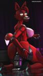  2021 3d_(artwork) absurd_res animatronic anthro areola artist_name big_breasts big_butt breasts butt canid canine claws crossgender curvy_figure darkflash23 detailed_background digital_media_(artwork) dildo dildo_sitting ear_piercing ear_ring eyelashes feet female fingers five_nights_at_freddy&#039;s fox foxy_(fnaf) glowing glowing_eyes green_eyes hair hand_on_butt hi_res hourglass_figure huge_butt inside long_tail looking_back machine mammal masturbation mtf_crossgender multicolored_body multicolored_skin nipples nude penetration piercing red_body red_hair red_skin robot scottgames sex_toy short_hair solo source_filmmaker tan_body tan_skin thick_thighs toes tongue tongue_out two_tone_body two_tone_skin video_games voluptuous wide_hips 