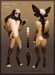  anthro athletic athletic_anthro athletic_male biped black_pawpads brown_body brown_fur brown_tail butt clockhands crotch_tuft front_view fur gender_symbol glistening glistening_eyes gradient_fur hair hand_on_hip hi_res leg_markings long_ears male male/male_symbol male_symbol markings model_sheet navel pawpads rear_view scut_tail sexuality_symbol short_hair short_tail socks_(marking) solo spots spotted_body spotted_fur spotted_legs standing symbol tuft white_body white_butt white_fingers white_fur white_hair white_toes 