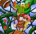  bird diddy_kong dixie_kong donkey_kong_country edited nintendo rareware squawks 