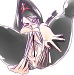  1girl anus bayonetta bayonetta_(character) black_hair breasts censored cum female glasses hair_bun kitune_(artist) long_hair looking_down lowres nipples pussy solo spread_legs 