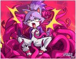  anthro blaze_the_cat bodily_fluids clothing domestic_cat drooling duo felid feline felis female flat_chested genital_fluids genitals hi_res looking_pleasured mammal penetration pussy pussy_juice saliva sega shaking skajrzombie sonic_the_hedgehog_(series) spread_legs spreading tentacle_sex tentacles tongue tongue_out torn_clothing trembling vaginal vaginal_penetration 