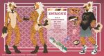  anthro blush bottomwear clothed clothing darth_vader dessert english_text enrique-terrafino food footwear fujigrapes fur hair hyaenid ice_cream male mammal model_sheet nike sfw_nudity simple_background skateboard smile solo solo_focus star_wars text 