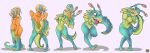  absurd_res activision alien anthro armless bandicoot blonde_hair clothing costume crash_bandicoot_(series) female fur green_eyes grizzlydafurry_(artist) hair hi_res highlights_(coloring) mammal marsupial mascot orange_body orange_fur partial_nudity pink_eyes sequence shnurgle simple_background solo suiting_up tawna_bandicoot video_games 