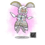  bottomwear clothing female floating hi_res legendary_pok&eacute;mon machine magearna metal nintendo pok&eacute;mon pok&eacute;mon_(species) red_eyes robot short_stack skirt terryeternity video_games 