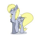  1:1 alpha_channel animated blonde_hair dancing derpy_hooves_(mlp) equid equine eyes_closed female feral friendship_is_magic grey_body hair hasbro mammal my_little_pony pegasus simple_background solo transparent_background wings witchtaunter 