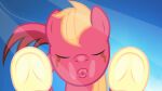  absurd_res against_surface alternate_species badumsquish big_macintosh_(mlp) blonde_hair breaking_the_fourth_wall friendship_is_magic hair hi_res hooves kissing male my_little_pony on_glass solo tatzlpony 