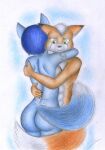  absurd_res anthro bodily_fluids butt canid canine crying duo embrace female fox fox_mccloud hi_res hug krystal male mammal nintendo nude sinaherib star_fox tears traditional_media_(artwork) video_games 