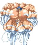  abs animal_ears aqua_eyes blue_hair breasts darkstalkers extreme_muscles felicia female furry hands_behind_back hot huge long_hair muscle muscles muscular tail 