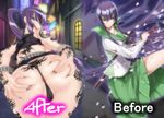  &oslash; anus ass before_after before_and_after belt bracelet busujima_saeko cameltoe g-string highschool_of_the_dead jewelry nail_polish panties photoshop spread studded_belt tattoo thong tongue tramp_stamp underwear ã¸ 