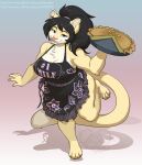  anthro apron breasts cleavage clothed clothing dessert felid female food hair hi_res kittydee machairodontine mammal mxxxiii pie solo 