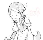  2022 anthro biped cloak clothing digital_media_(artwork) duo elden_ring fangs female fromsoftware hand_holding human iriedono mammal reptile rya_(elden_ring) scales scalie simple_background snake video_games white_background 
