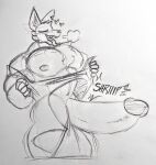  absurd_res anthro balls big_balls big_muscles big_penis canid canine clothing epic_games fennix_(fortnite) fortnite fox genitals hi_res huge_balls huge_muscles huge_penis hyper hyper_balls hyper_genitalia hyper_penis looking_pleasured male mammal muscular penis solo supermattym8 torn_clothing video_games 