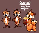  animal_genitalia animal_penis anthro ball balls big_butt big_penis brown_body brown_fur bubble_butt butt canid canine canine_penis eating erection food fox fur genitals happy male mammal orange_body orange_fur penis popcorn popcorn_bag pormont_(wolfg3nder) smile solo white_body white_fur wolfg3nder 