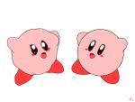  2022 ambiguous_gender animated cheek_spots keke_(artist) kirby kirby_(series) nintendo open_mouth pink_arms pink_body pink_tongue signature simple_background tongue video_games waddling_head what white_background 