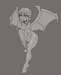  absurdres demon_girl futa_may_cry highres k.blank tattoo thighhighs 