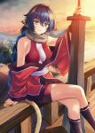 1girl animal_ears bare_shoulders blue_eyes blue_hair braid breasts cat_ears cat_girl cat_tail closed_mouth collar commentary_request crossed_legs hair_between_eyes highres holding holding_sword holding_weapon isshiki_(ffmania7) karura_(utawarerumono) large_breasts light_smile long_hair looking_at_viewer metal_collar sitting smile solo sword tail utawarerumono very_long_hair weapon 