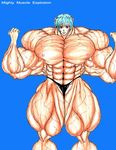  abs ayanami_rei extreme_muscles muscle muscles muscular neon_genesis_evangelion no_bra pose topless veins 