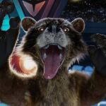  anthro brown_body brown_eyes brown_fur detailed_background first_person_view fur guardians_of_the_galaxy hi_res long_tongue male mammal marvel open_mouth oral_vore procyonid raccoon rocket_raccoon solo tawzy tongue uvula vore white_body white_fur 