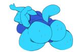  anthro big_breasts big_butt bodily_fluids breasts butt cartoon_network clothing domestic_cat felid feline felis female huge_butt leotard mammal neom-daddy nicole_watterson solo stretching sweat sweaty_butt the_amazing_world_of_gumball thick_thighs 