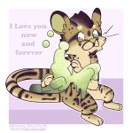  animated anthro bubble cheetah chibi duo elephant elephantid felid feline female feral goo_creature king_cheetah love male mammal proboscidean slime throws_up_on_u 