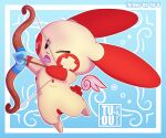  arrow bow breasts cupid female feral genitals hi_res holidays nintendo plusle pok&eacute;mon pok&eacute;mon_(species) pussy solo throws_up_on_u valentine&#039;s_day video_games wings 