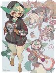  &lt;3 absurd_res anthro blush clothing duo eevee eeveelution embrace female guitar hi_res hoodie hug leafeon musical_instrument nintendo plucked_string_instrument pok&eacute;mon pok&eacute;mon_(species) sleeping string_instrument surprise topwear video_games yuio 